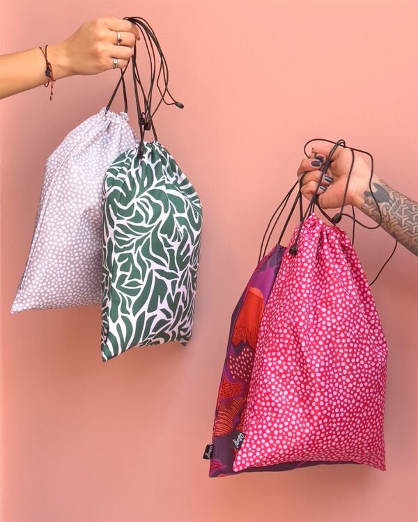 String Bag Grey Cheetah - Imagen 3